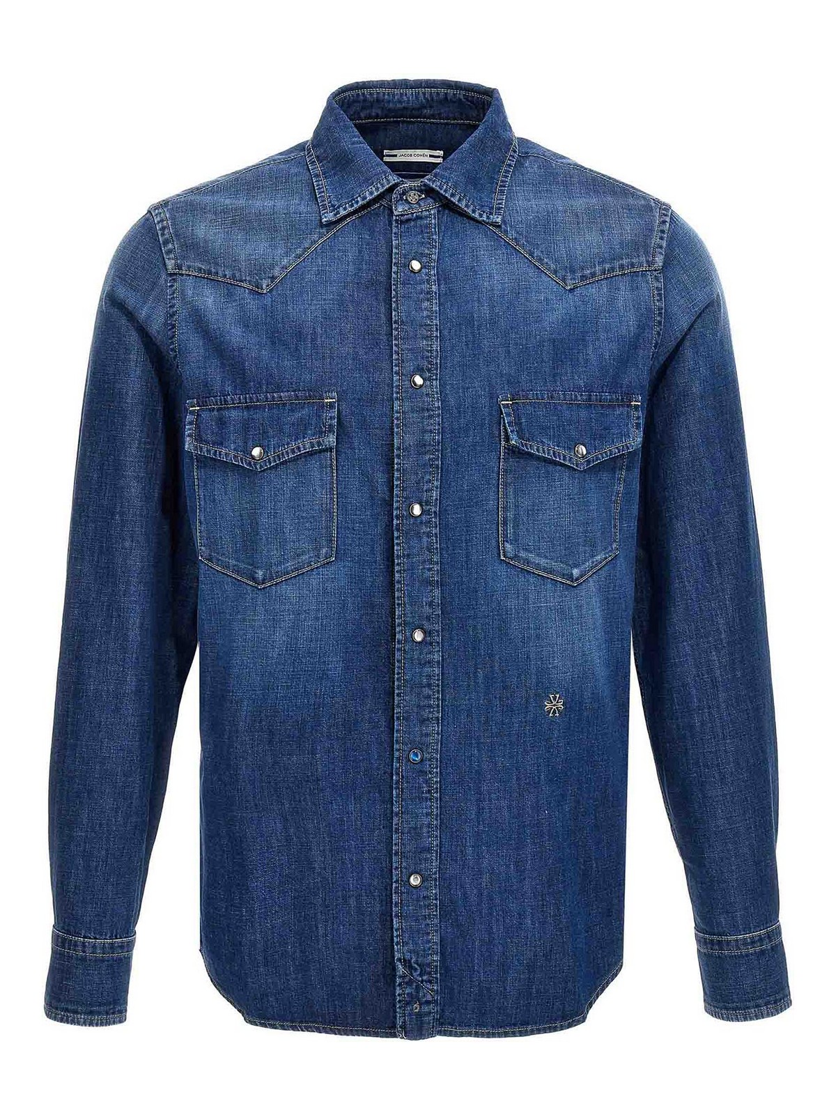 Jacob Cohen Denim shirt - Blue - Men|UC0029734128 | thebs.com