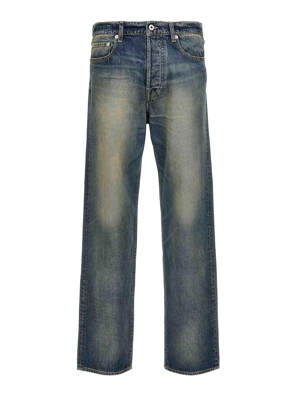 Bootcut jeans Kenzo - stone blech asagao straight jeans - FD65DP3316B794