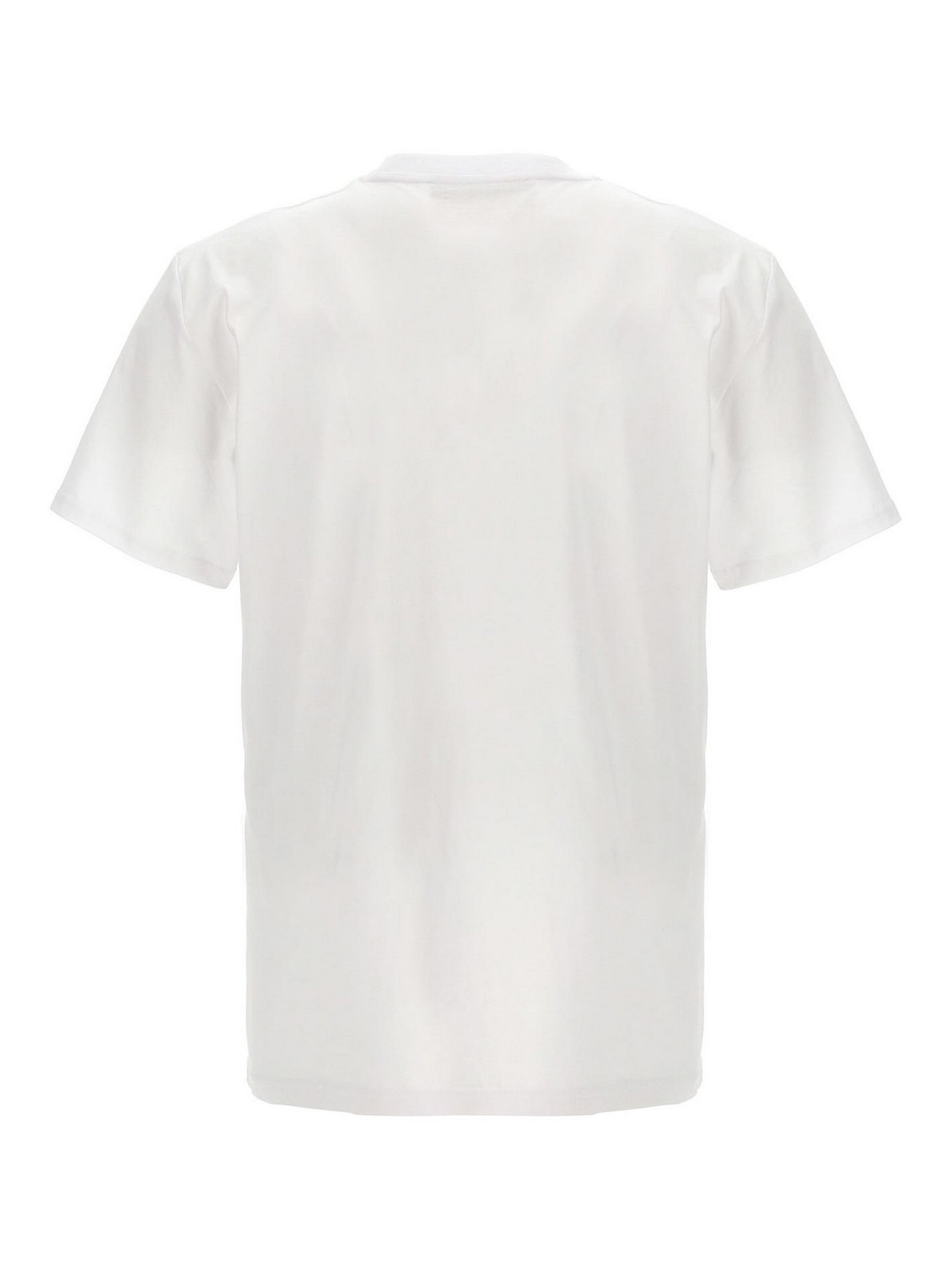 Shop Neil Barrett Logo Embroidery T-shirt In White