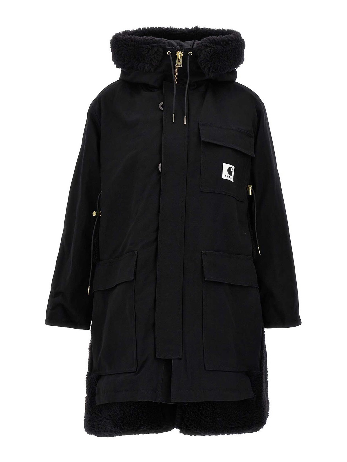 Sacai Sacai x carhartt wip coat - Black - Women|2306740001