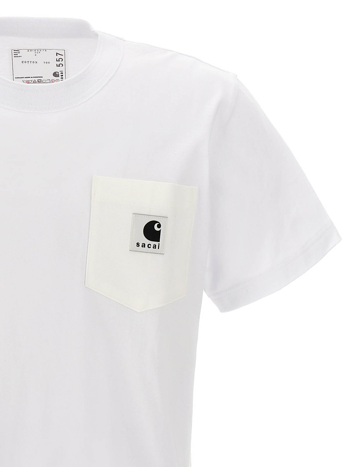 激安で通販 sacai×CarharttWIP T-shirt BLACK | thetaiwantimes.com