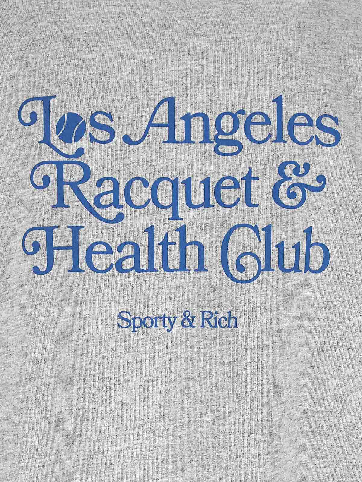 Shop Sporty And Rich Sudadera - La Raquet Club In Grey