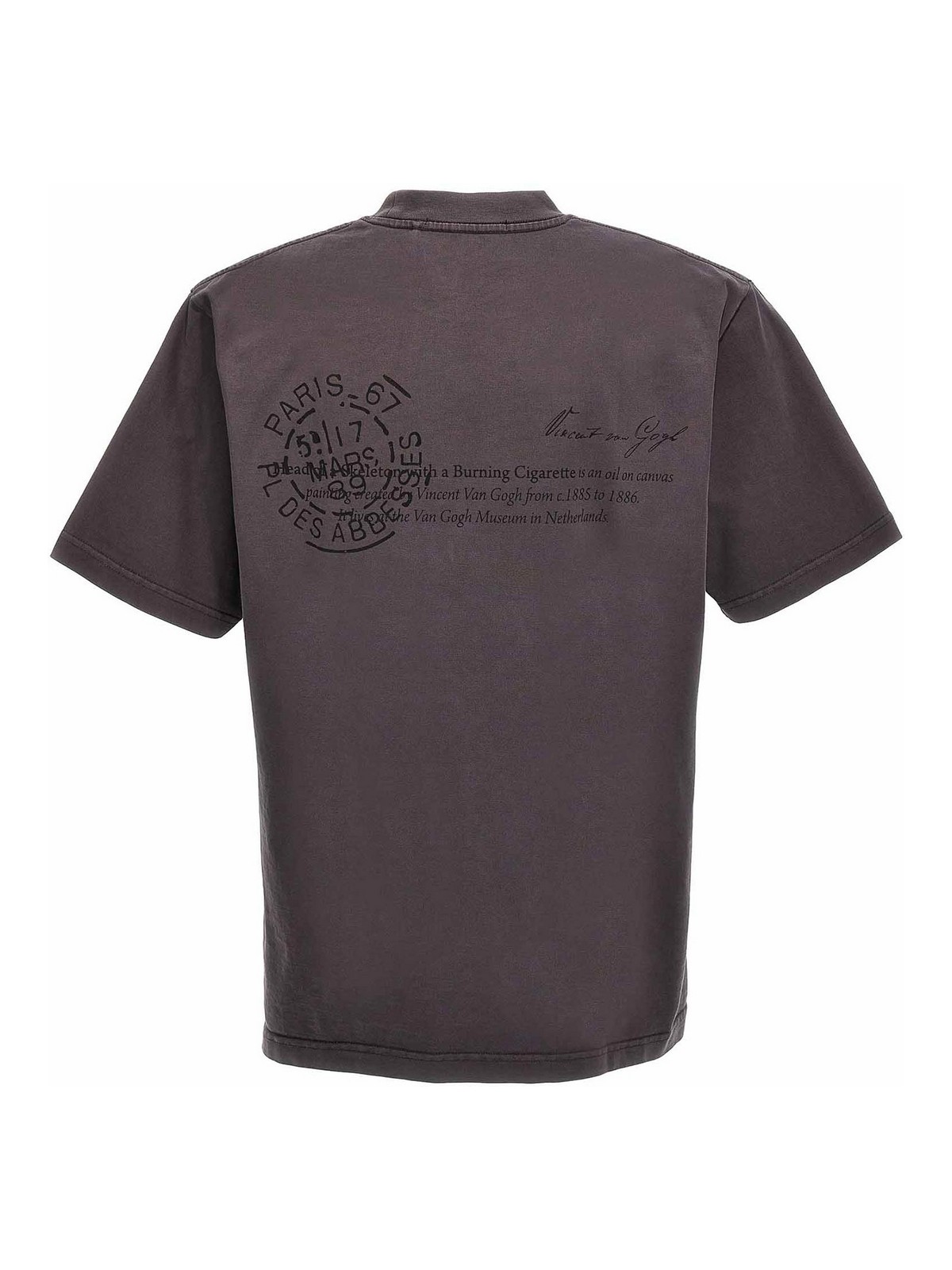 Shop Stampd Skeleton Garment T-shirt In Grey