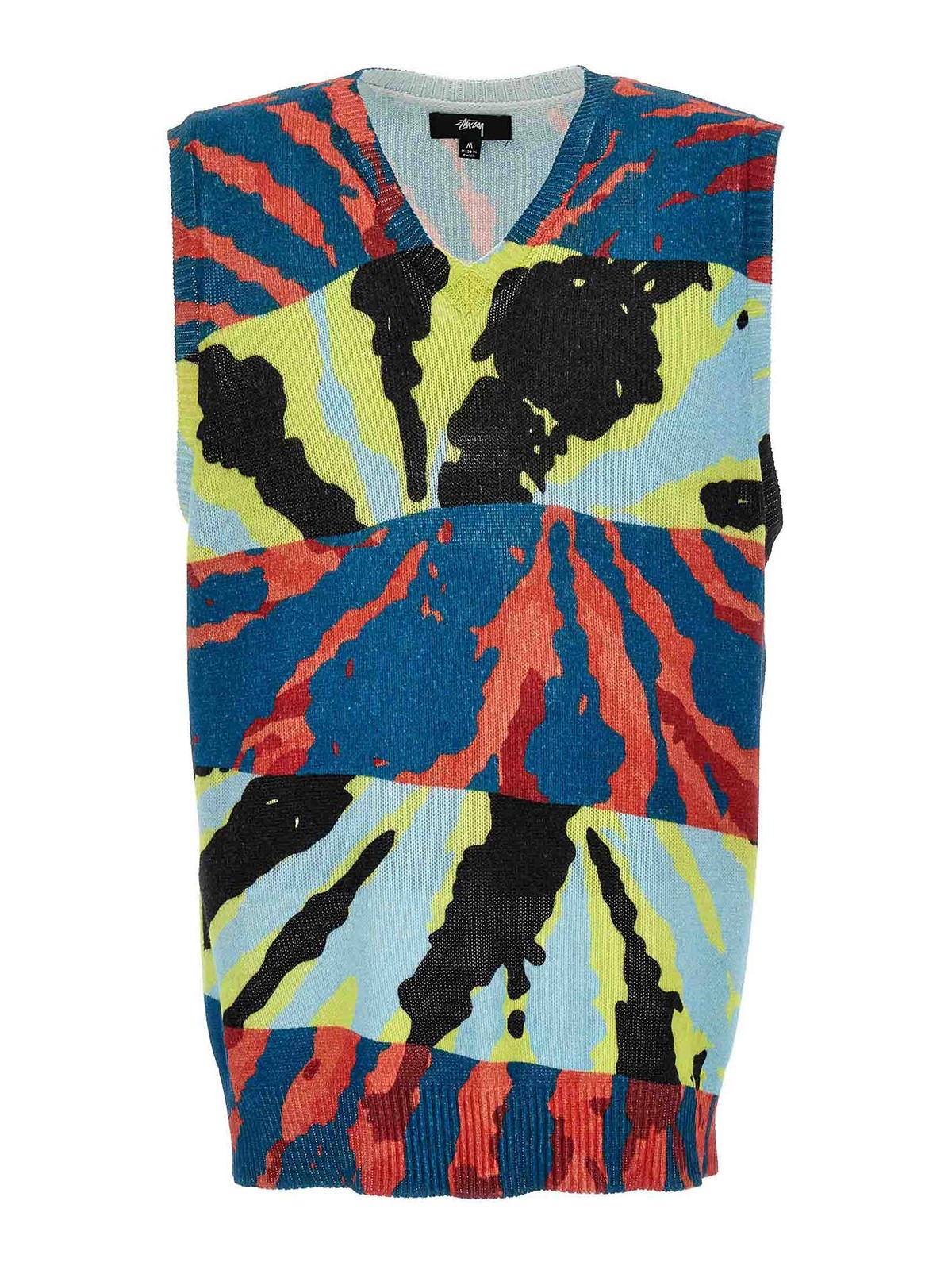 Shop Stussy Printed Vest In Multicolour