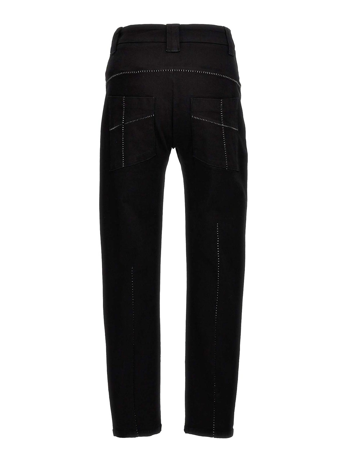 Thom Krom Stretch jeans with contrast stitching - Black|MT79BLACK