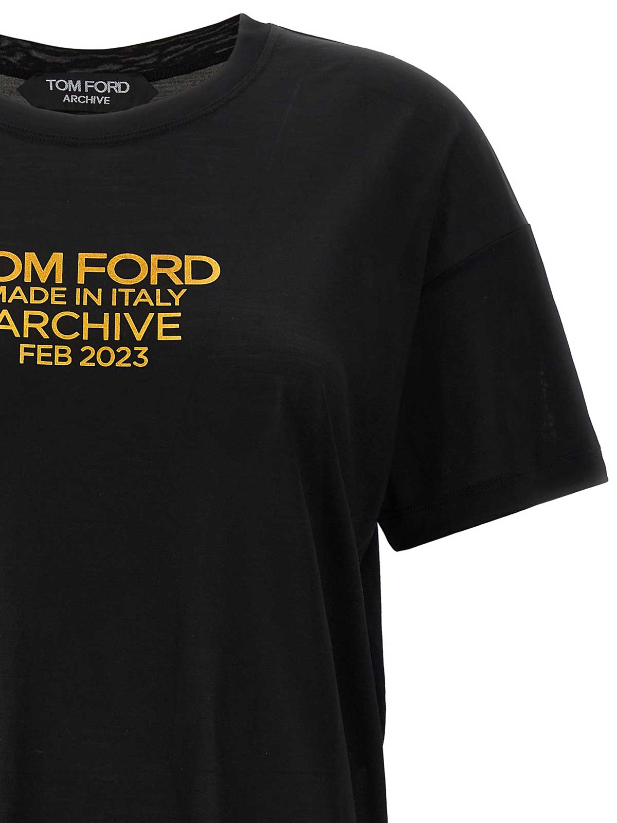 T-shirts Tom Ford - Logo print t-shirt - TSJ560FAX835XLBGO