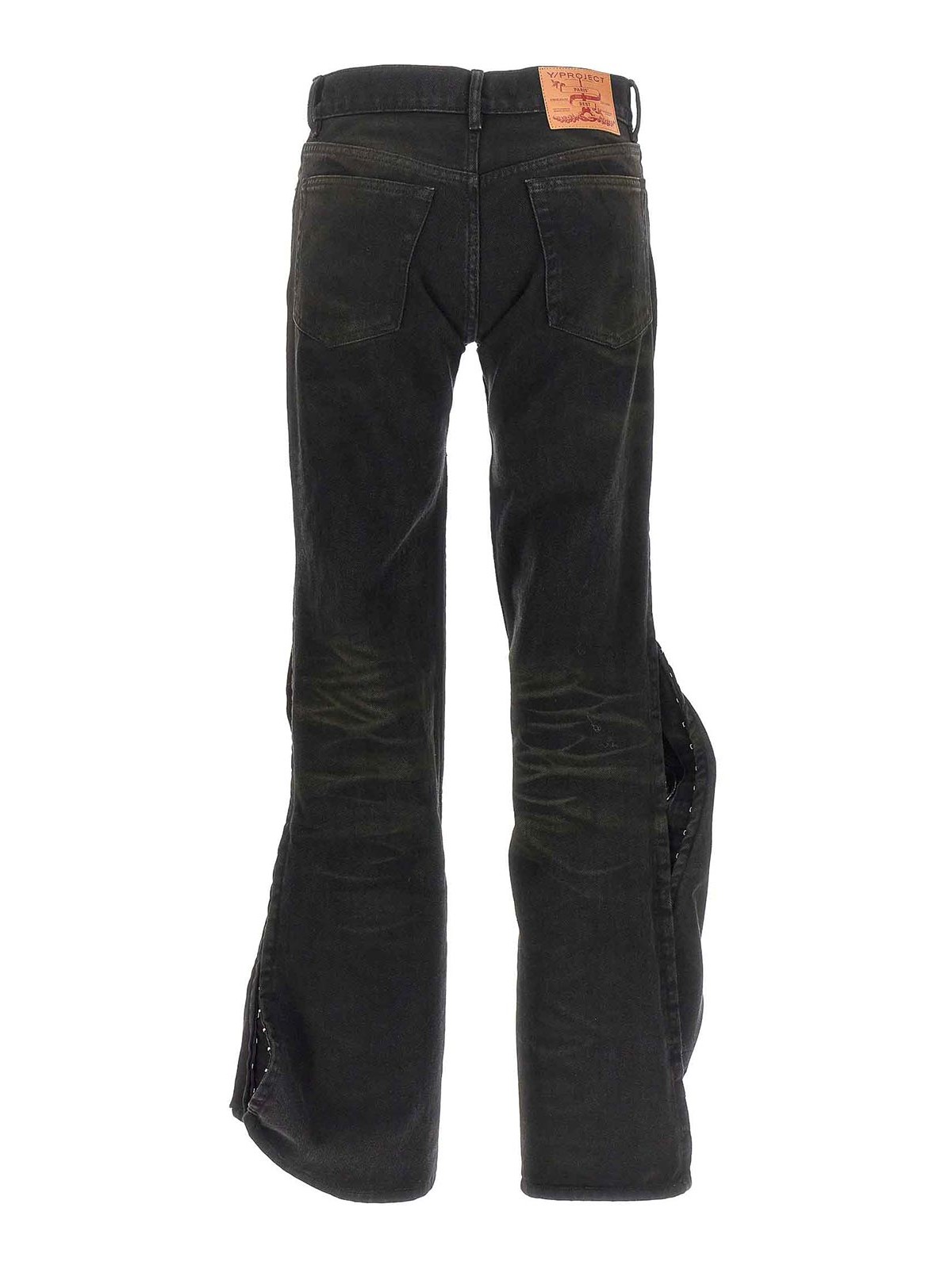 Y/Project hook and eye jeans - Black - Women