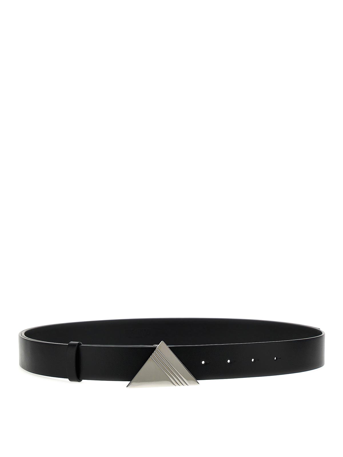 The Attico Buckle belt logo - Black - Women | 231WKE12L019100