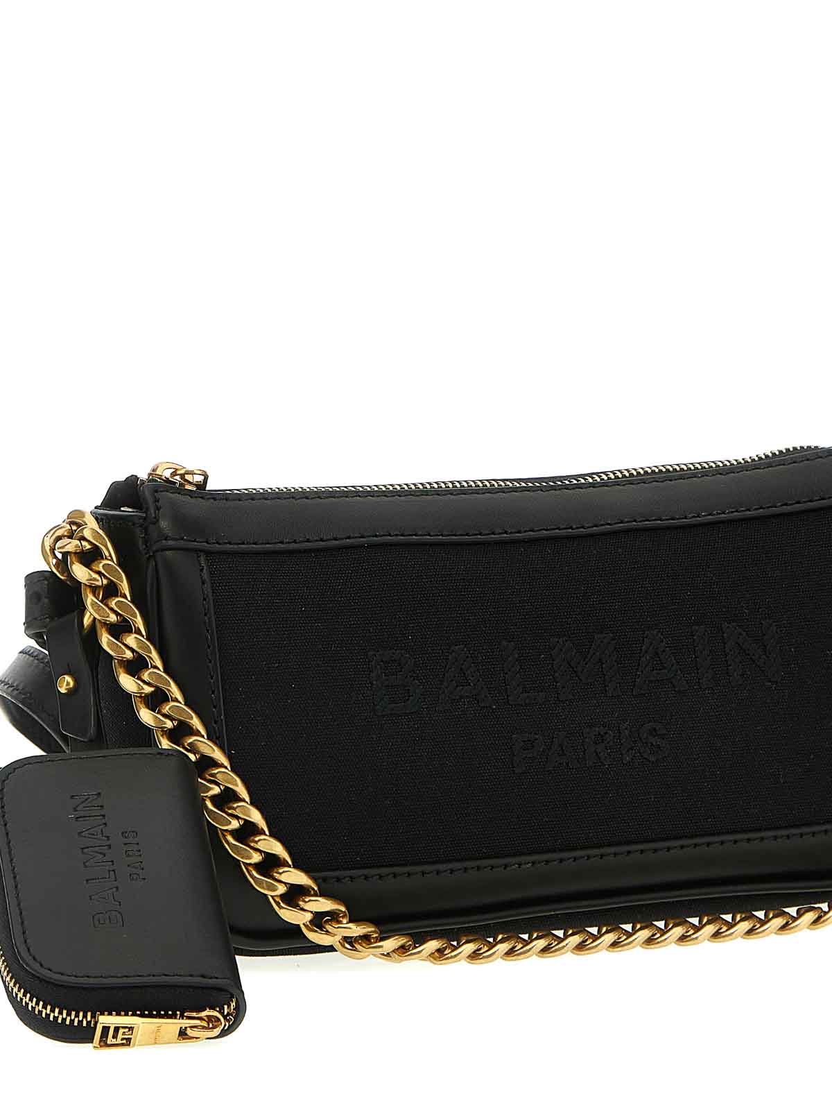 Balmain Logo shoulder strap - Black - Women|BN0LN784TCDY0PA
