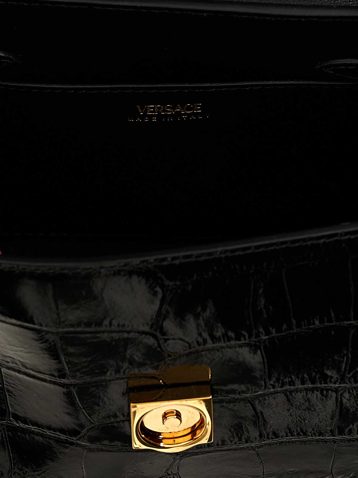 Shop Versace Small Handbag In Black