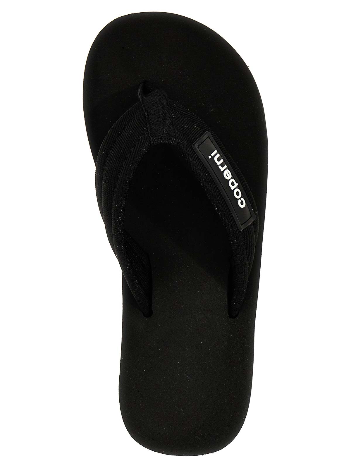 【関税込み】Coperni ブラック Branded ウェッジヒール サンダル Coperni ウェッジサンダル | ブラック | FARFETCH JP