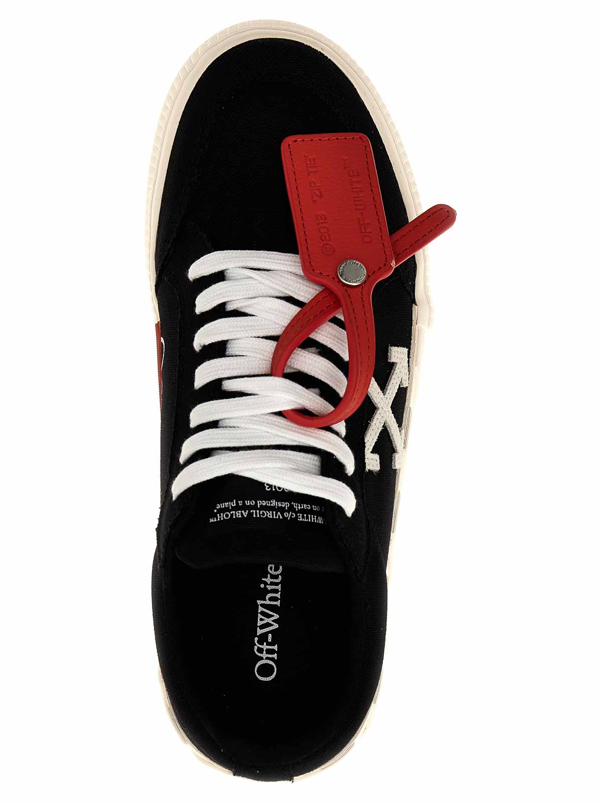 Off-White c/o Virgil Abloh Low Vulcanized Suede Sneaker In White