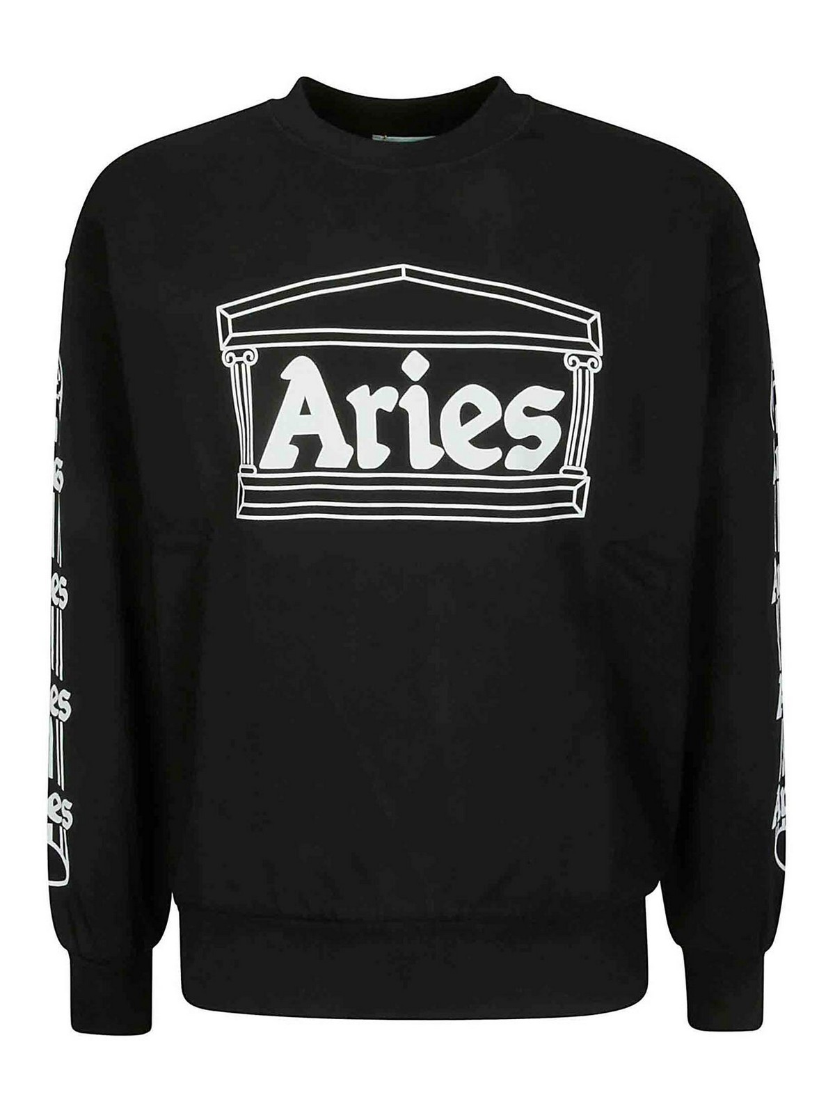 ★ARIES★ Column Man to Man Black COAR20001BLK Aries Column sweatshirt - Black - Men | COAR20001BLK | thebs.com