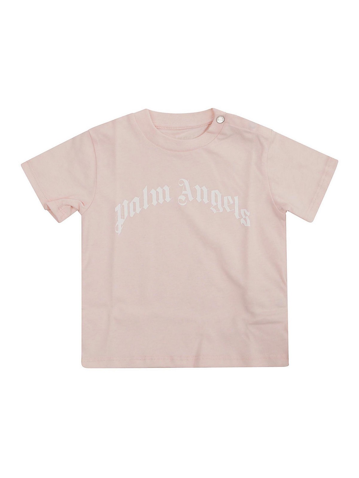 T-shirts Palm Angels - Curved logo t-shirt - PGXB001F22JER0013301