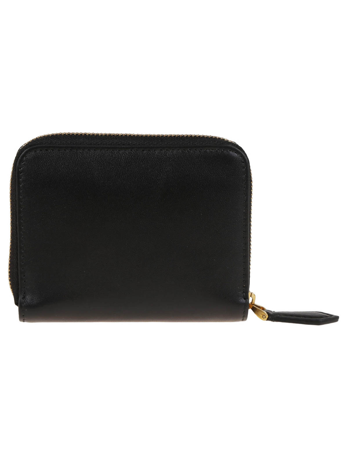 Shop Balmain Bbuzz Zipped Wallet-calfskin In Black