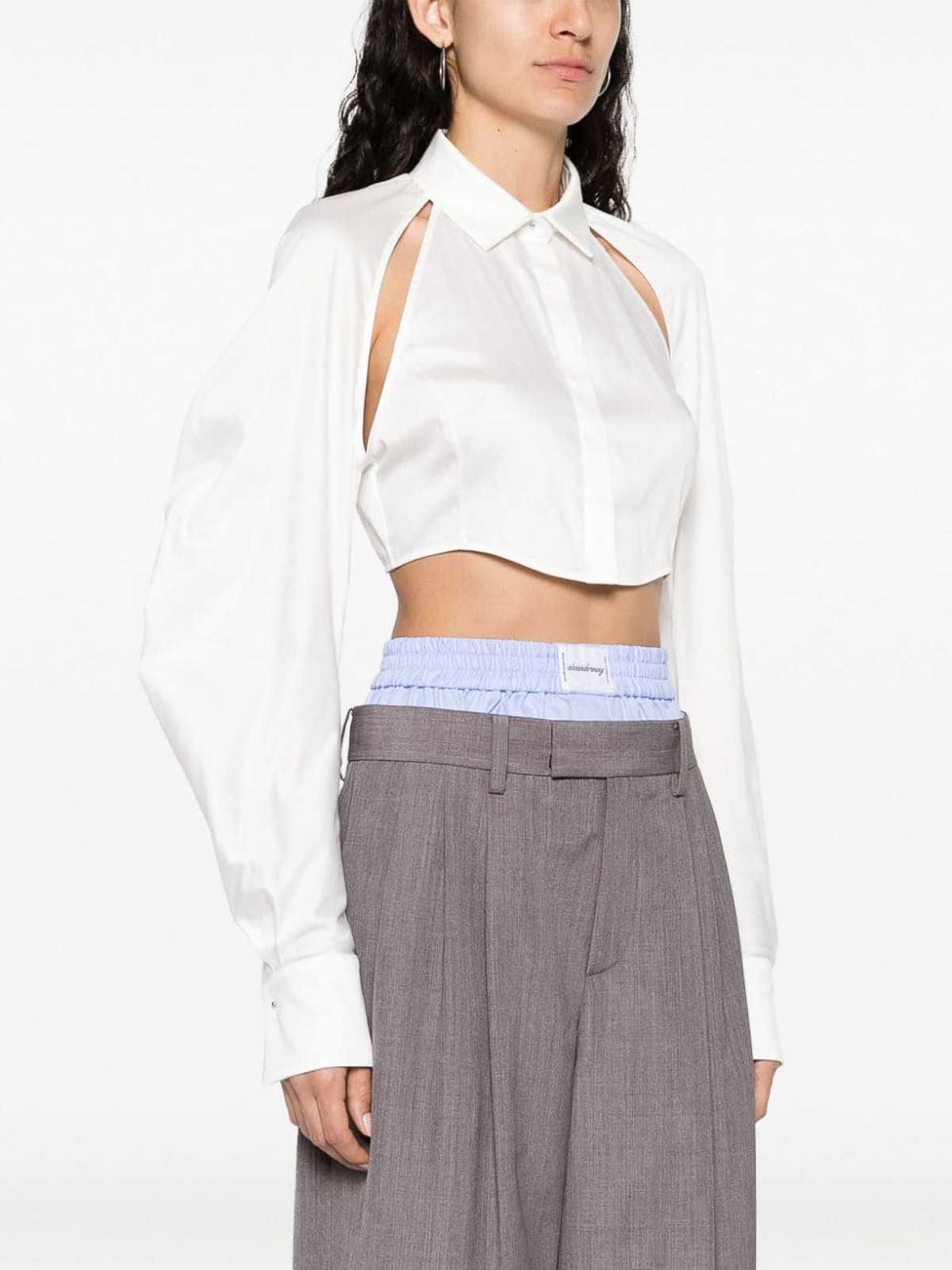 Shirts The Attico Cropped shirt VEWX60001AVXE018101 thebs