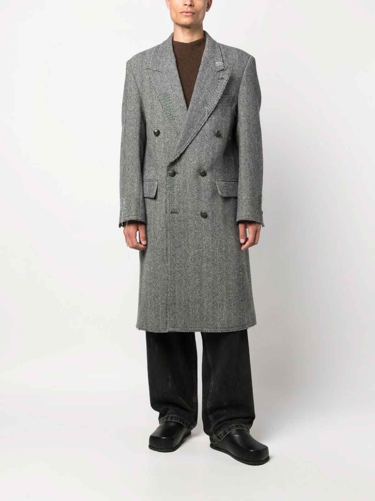 ジャケット・アウター Andersson Bell OVERSIZED W BREASTED COAT andersson-bell-bomber-mix-coat