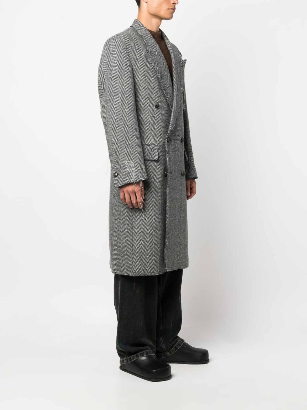 Andersson Bell `moriens` double-breasted coat - Grey