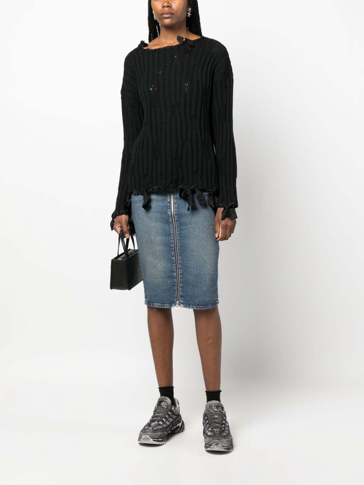 Diesel `de-pencil-z` denim skirt - Light Wash | A09736007Q101