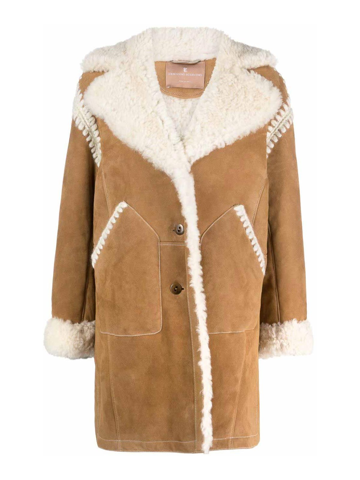 Lammfell Sprung Freres Persianer Mantel Braun Ermanno Scervino