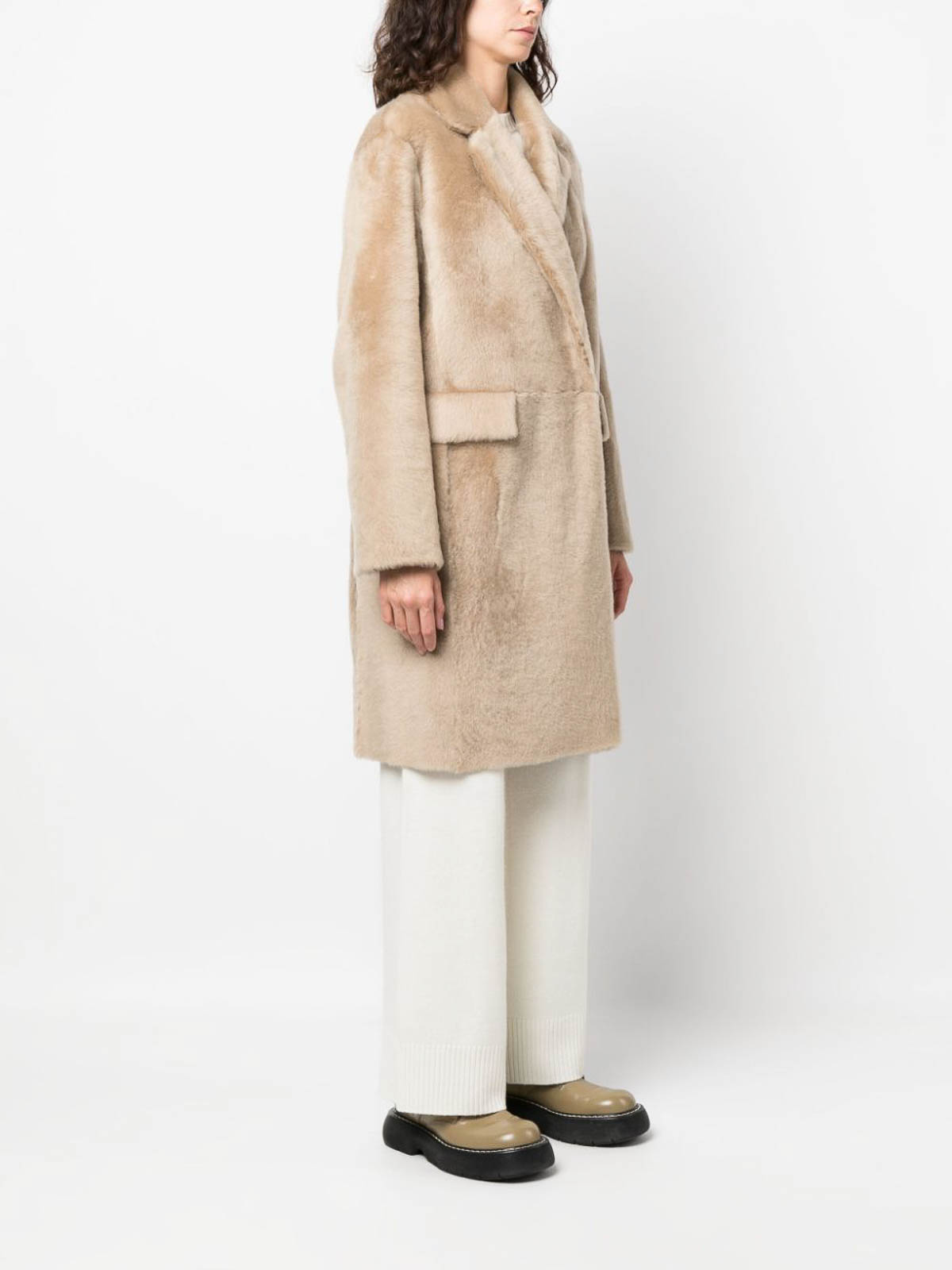 VIP【送料関税込】FURLING BY GIANI LONG COAT Furling By Giani `lacon` coat - Silver - Women | SANDRACHAMPAGNE