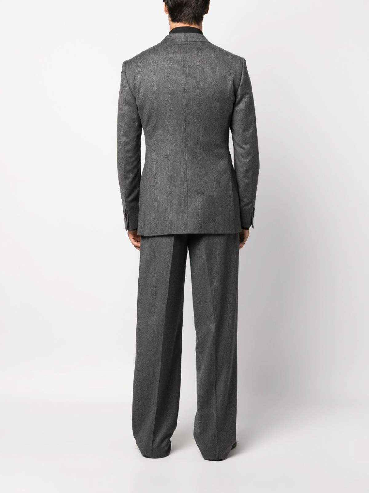Giorgio Armani Mélange-effect Single-breasted Wool Suit in Grey for Men |  Lyst Canada