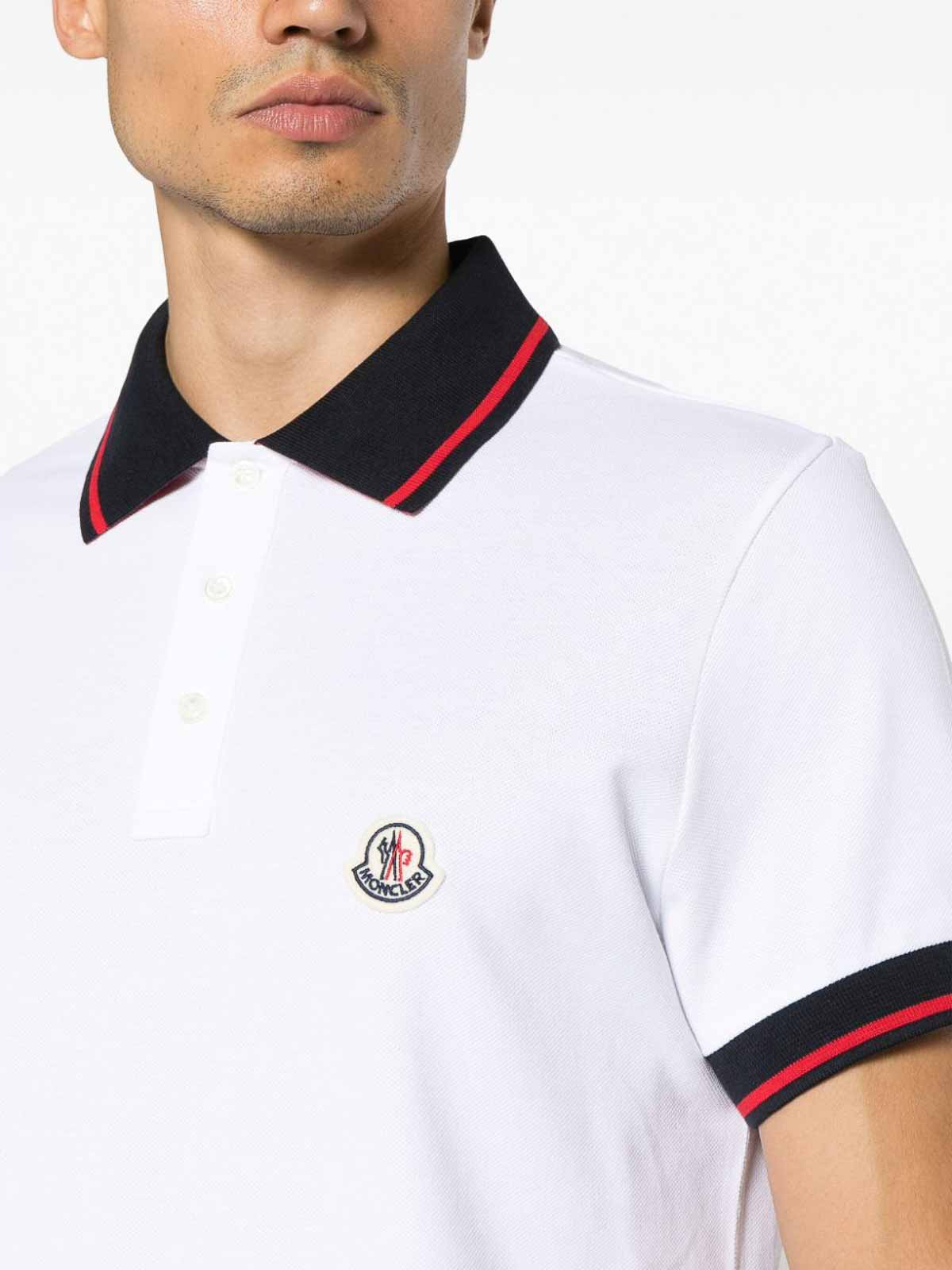 Moncler ポロシャツ - 白 - ホワイト|8A0001584556001