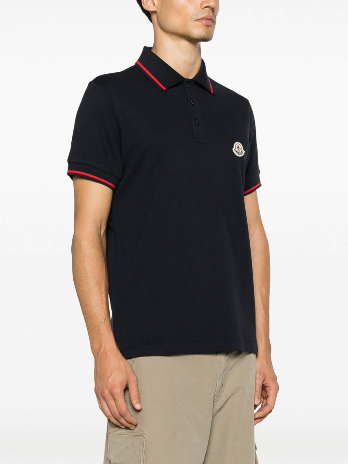 Moncler short 2024 sleeve polo shirt