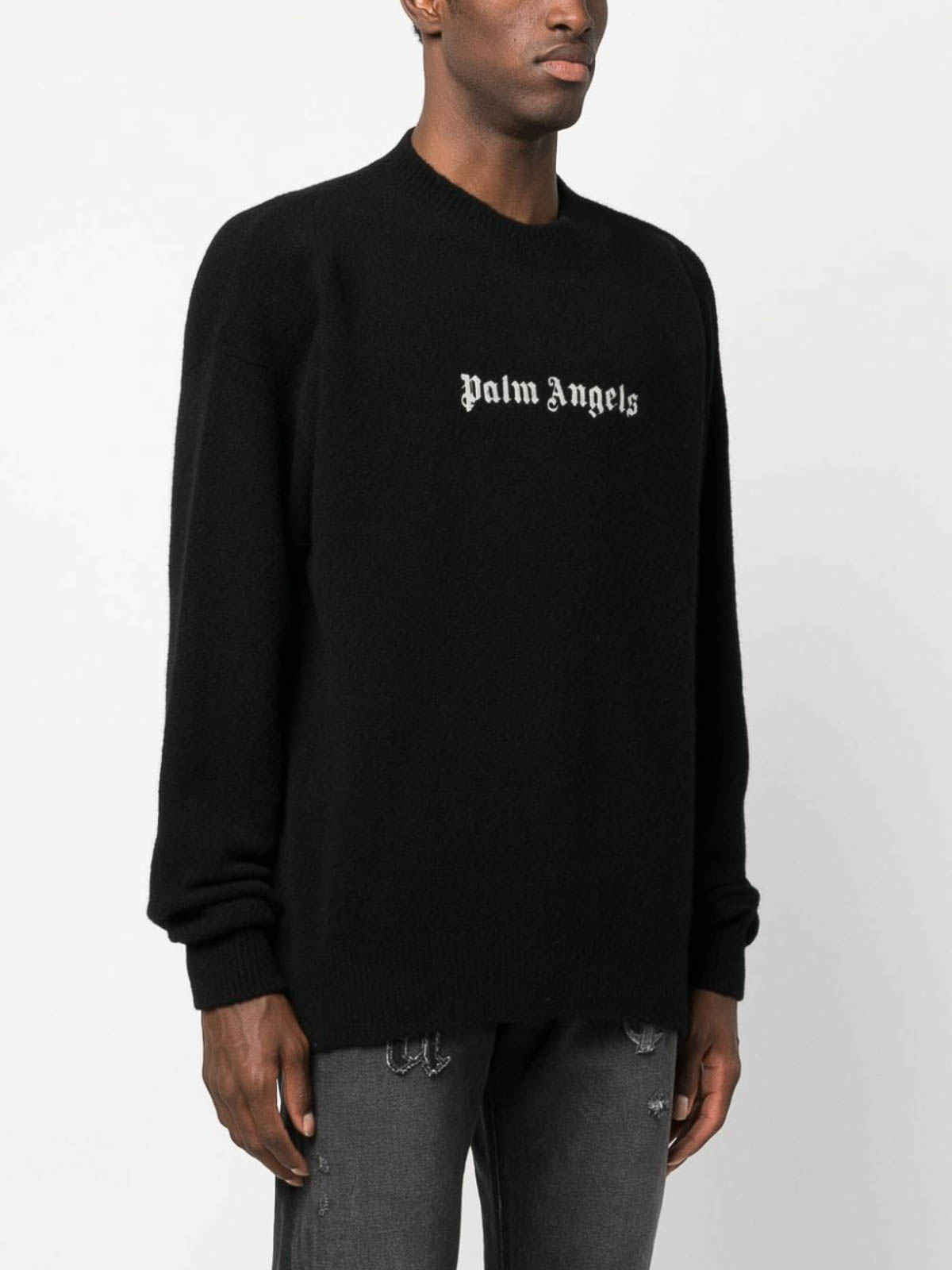 Sweatshirts & Sweaters Palm Angels - Classic logo sweater ...