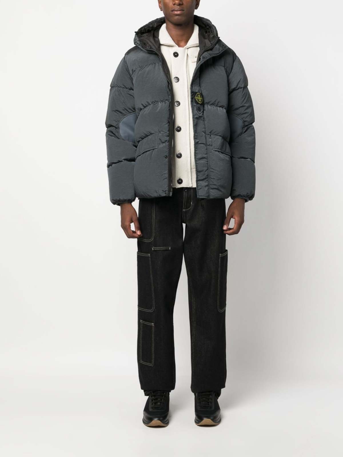 Stone Island Reversible padded jacket - Grey - Men|791542719V0062