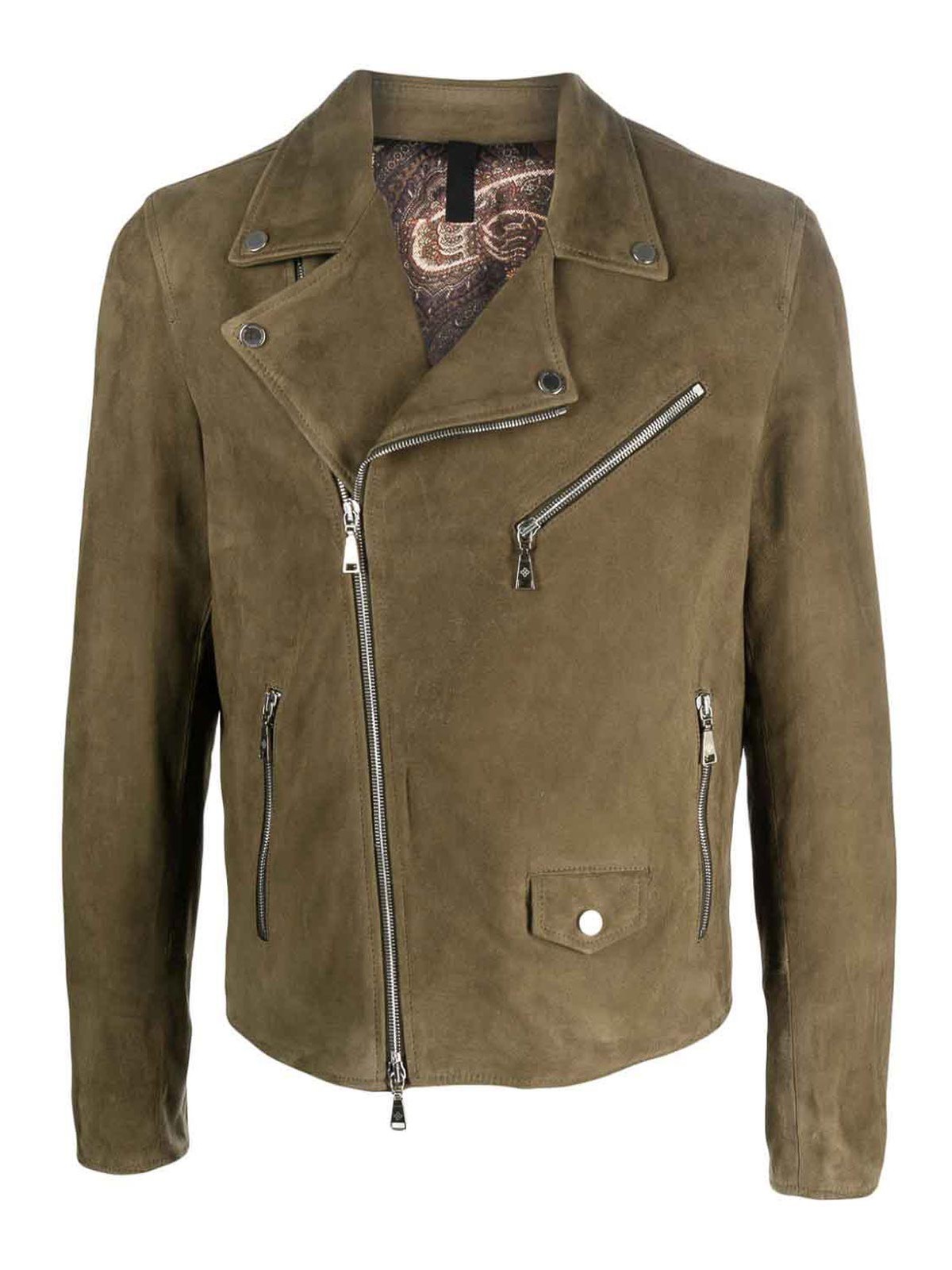 Casual jackets Tagliatore - Leather `biker` jacket - FRANKLINCHI2301678