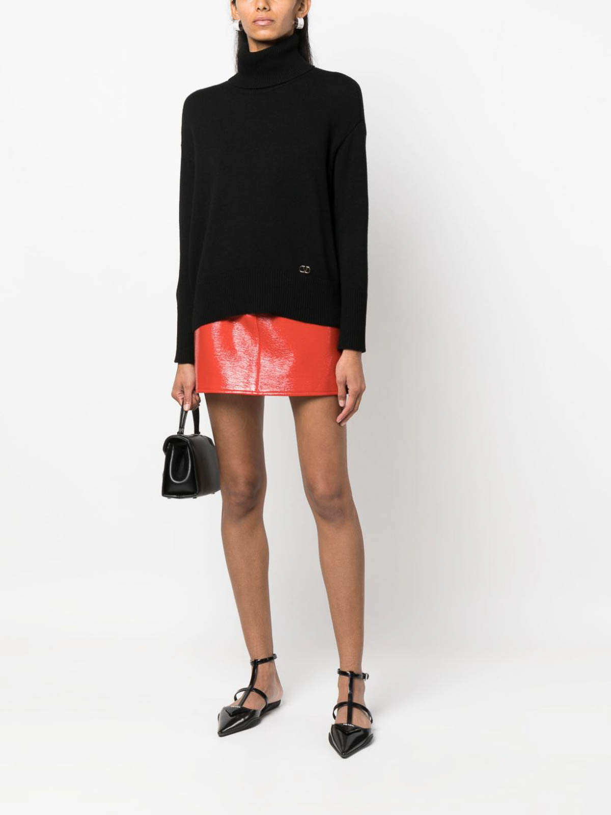 【VALENTINO】ヴァレンティノ 半袖タートルネック・カットソー ブラック #M/br4366tg VALENTINO - 【VALENTINO】ヴァレンティノ 半袖タートルネック