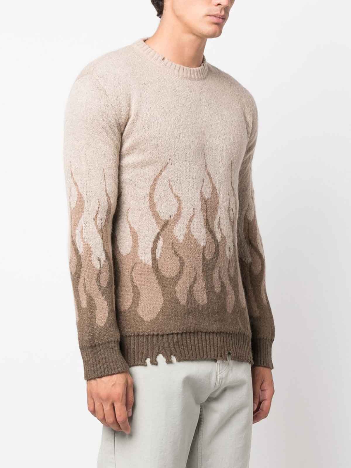 Crew-Neck Jacquard Sweater