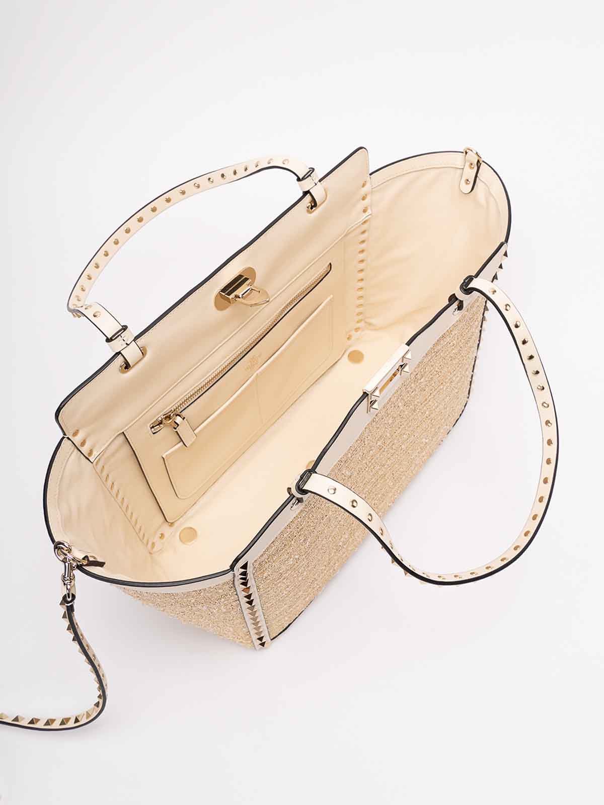 Valentino Garavani Medium Rockstud Leather Tote