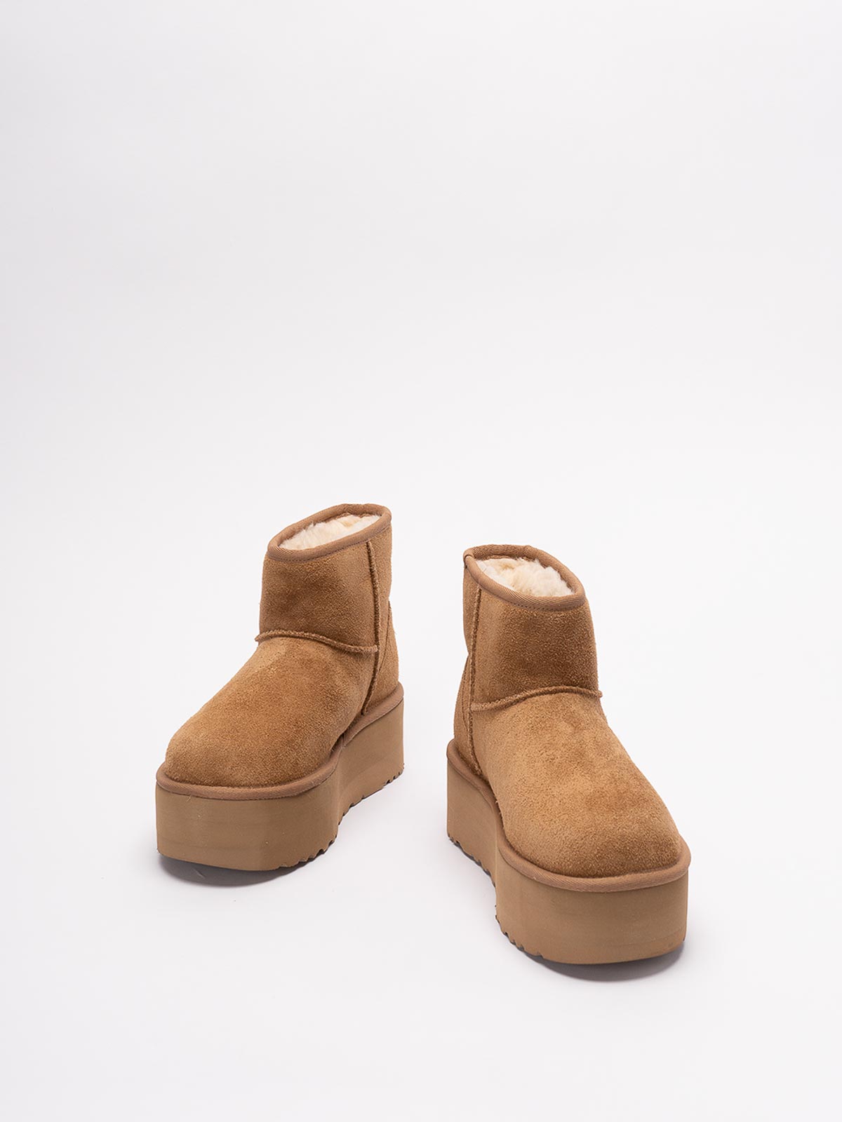 Shop Ugg `classic Mini Platform` Boots In Brown