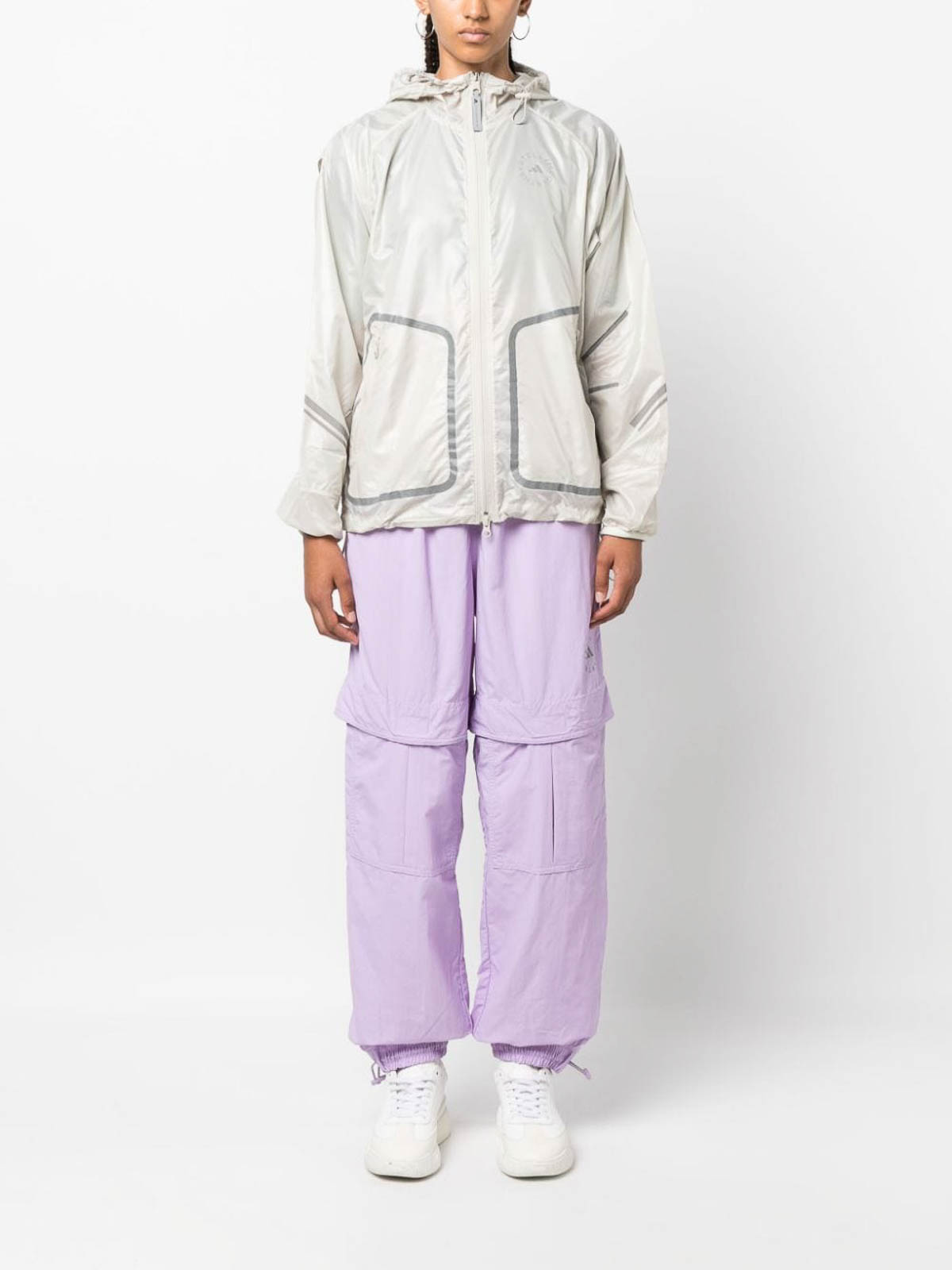 Shop Adidas By Stella Mccartney Running Truepace Lightweight Jacket In Cream