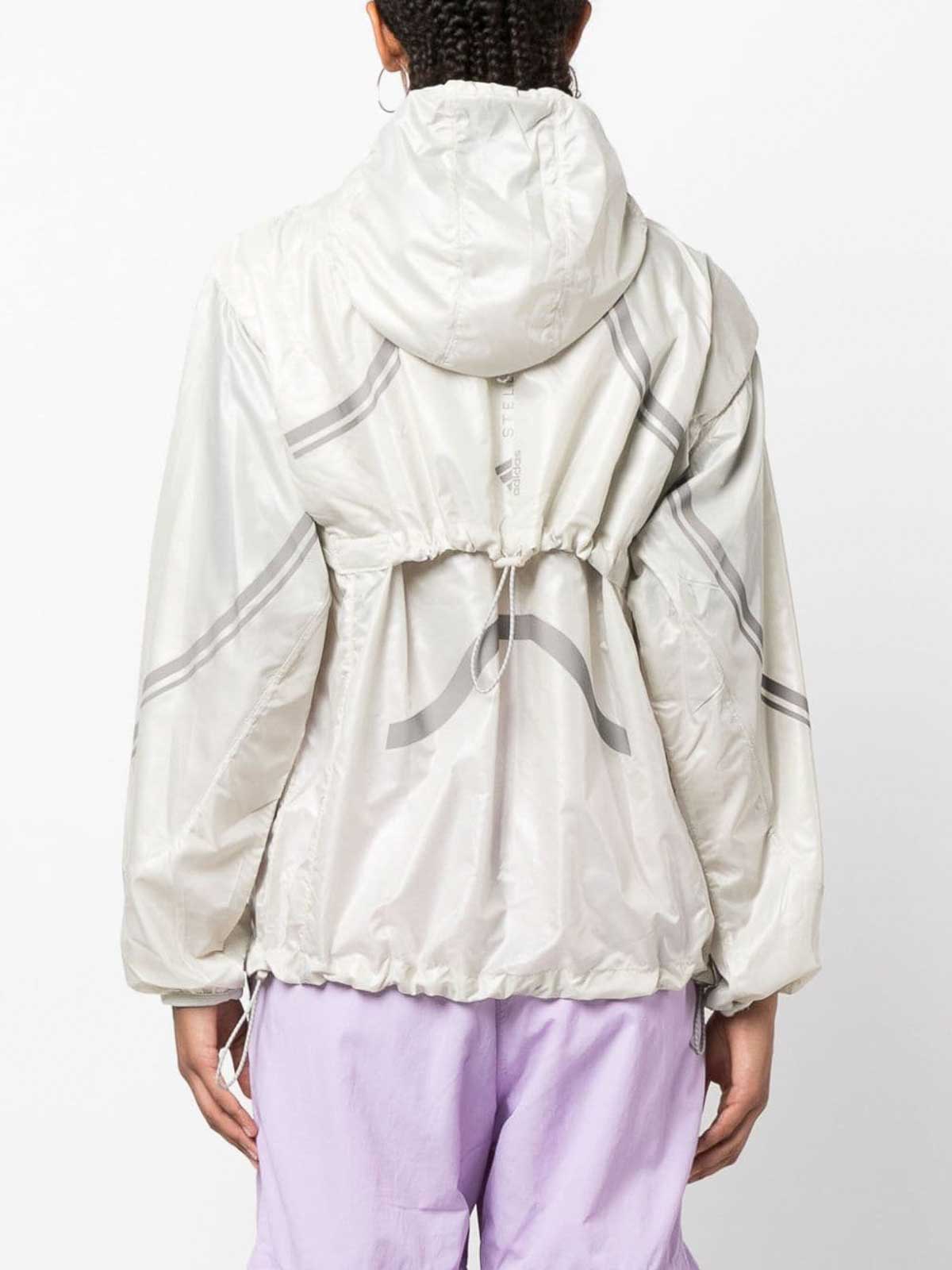 Shop Adidas By Stella Mccartney Running Truepace Lightweight Jacket In Cream