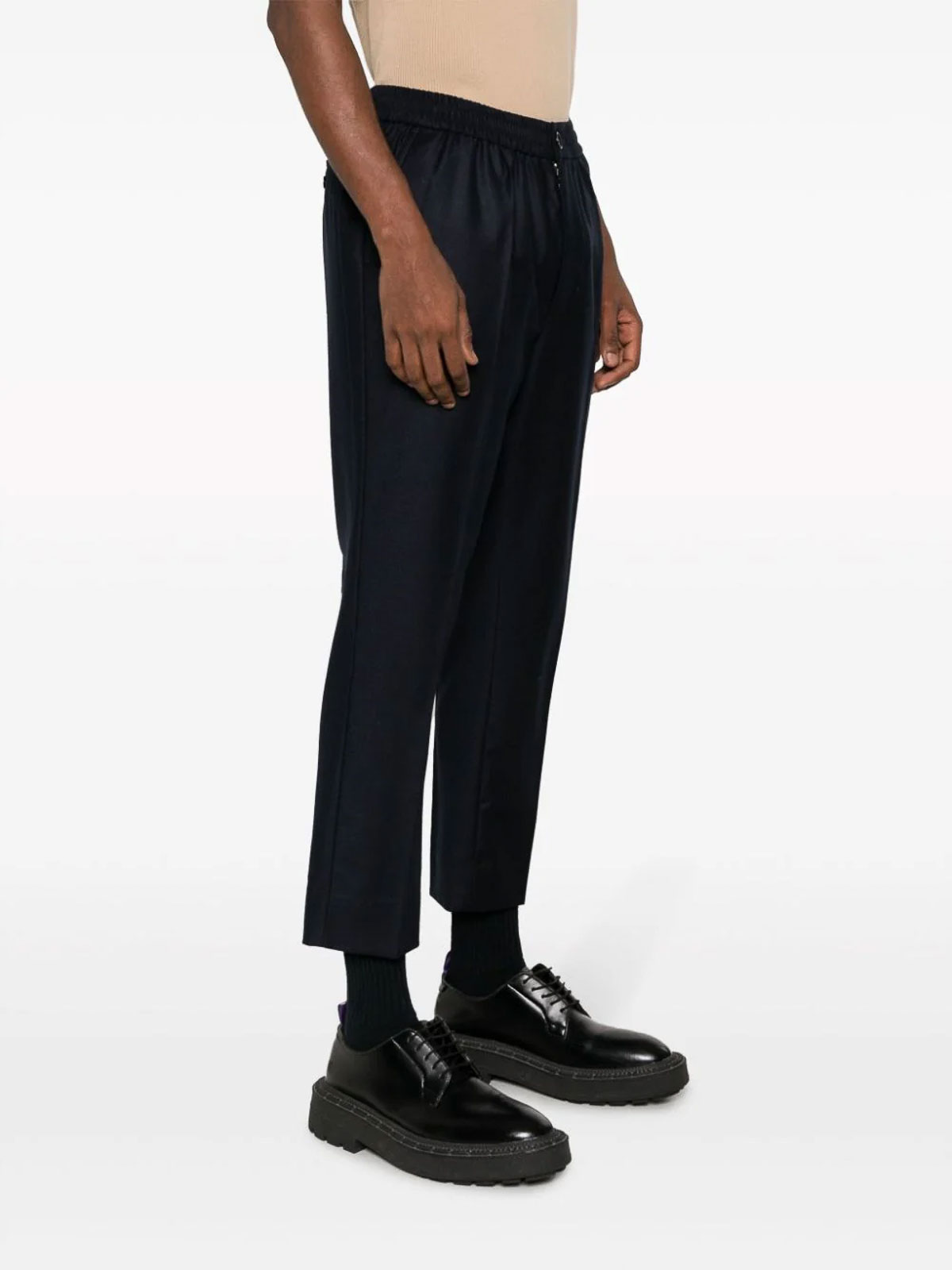 Tailored Wide Leg Cropped Trousers
