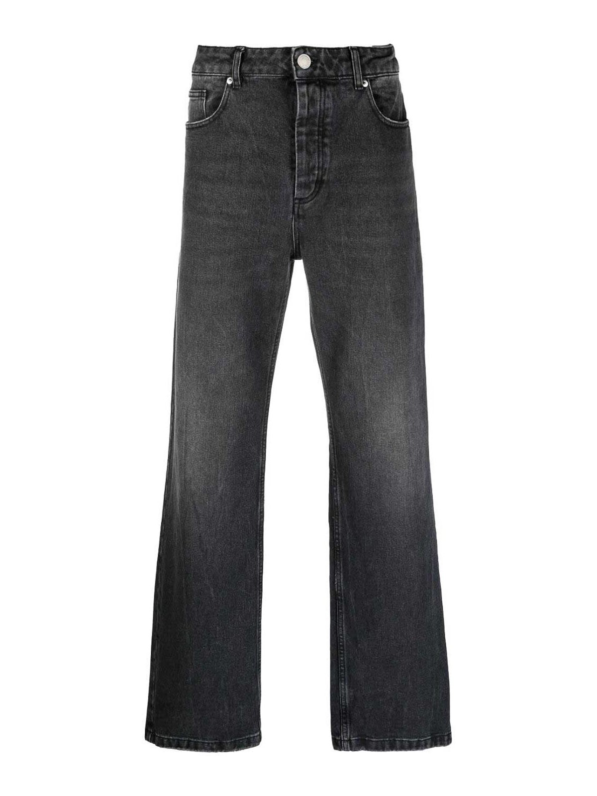 Ami Paris mid-rise straight-leg jeans - Black|UTR500DE0018031