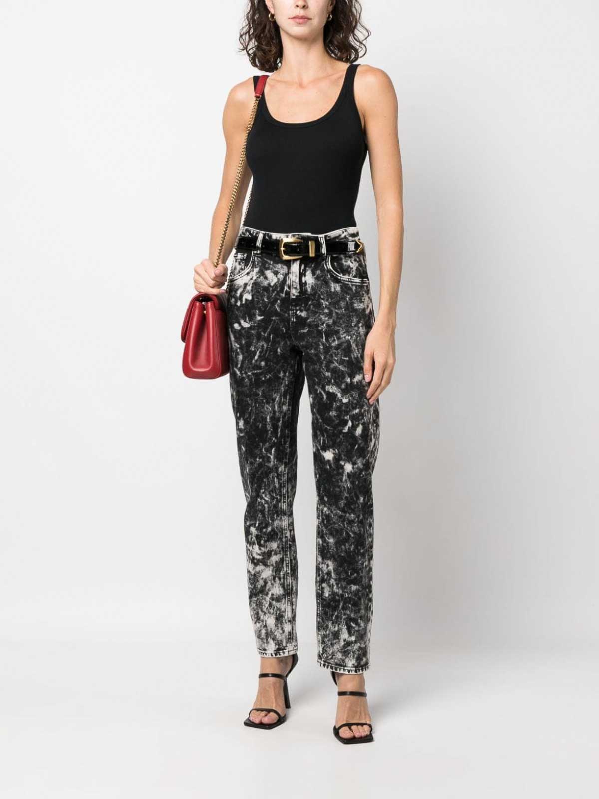 Canotta Richmond X in costina con logo strass donna
