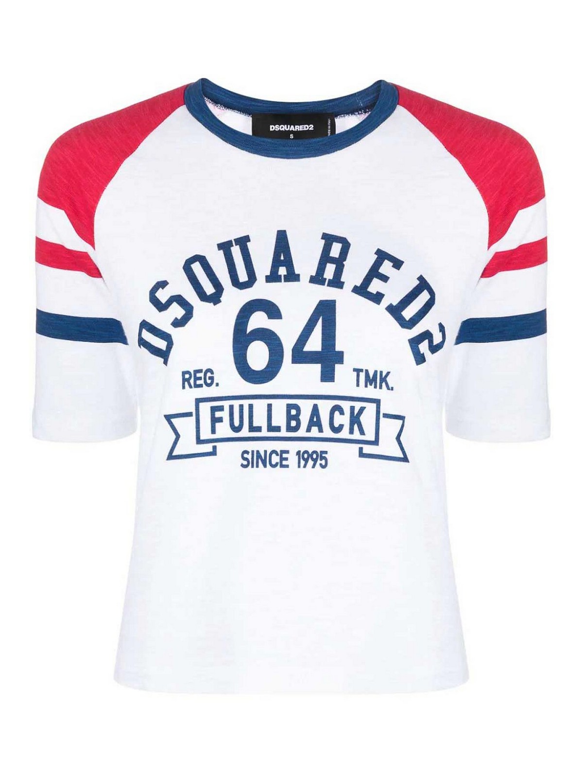 logo-print cotton T-shirt, Dsquared2