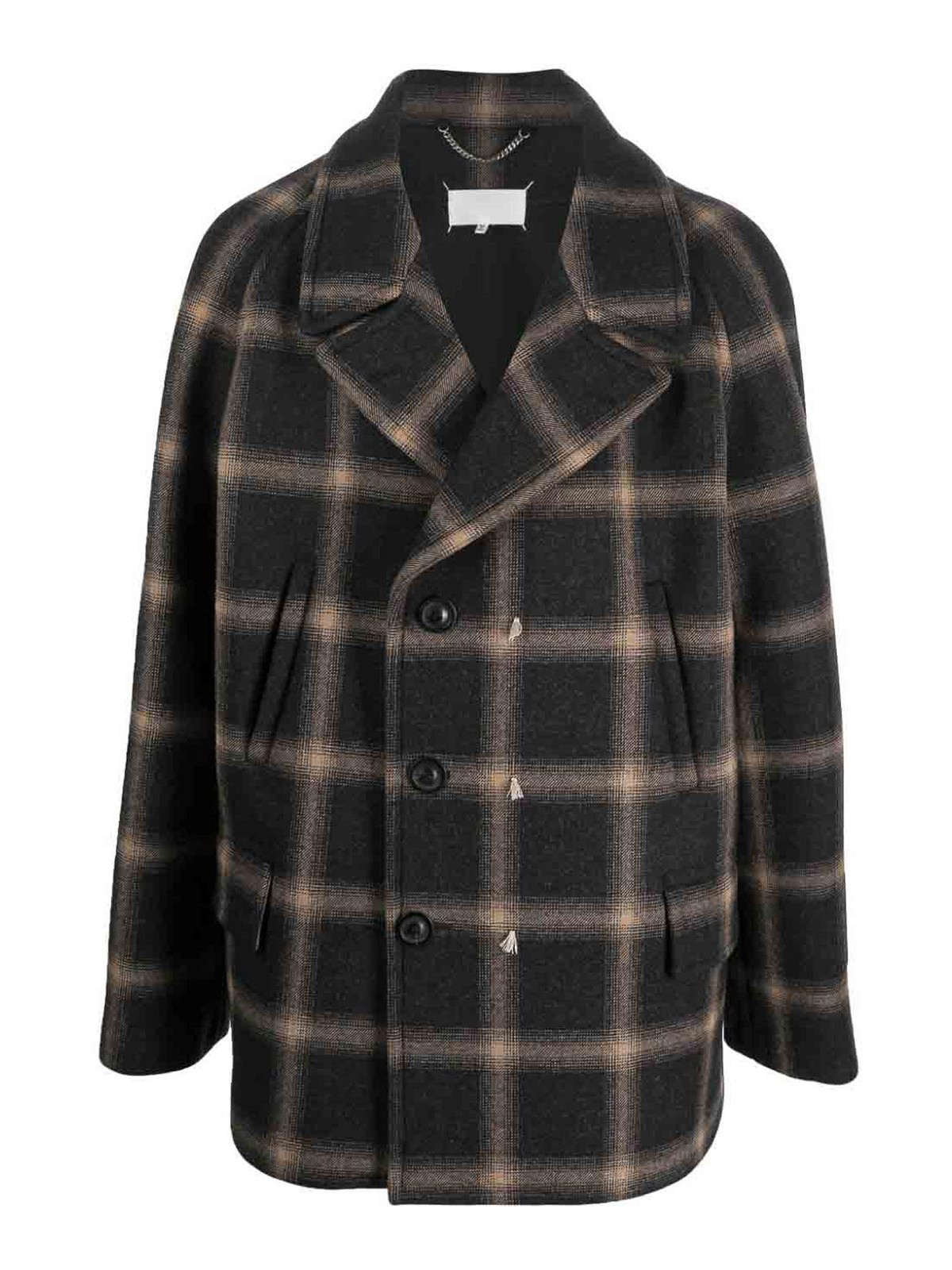 Short coats Maison Margiela - check-pattern wool coat - S67AM0071S78242001F