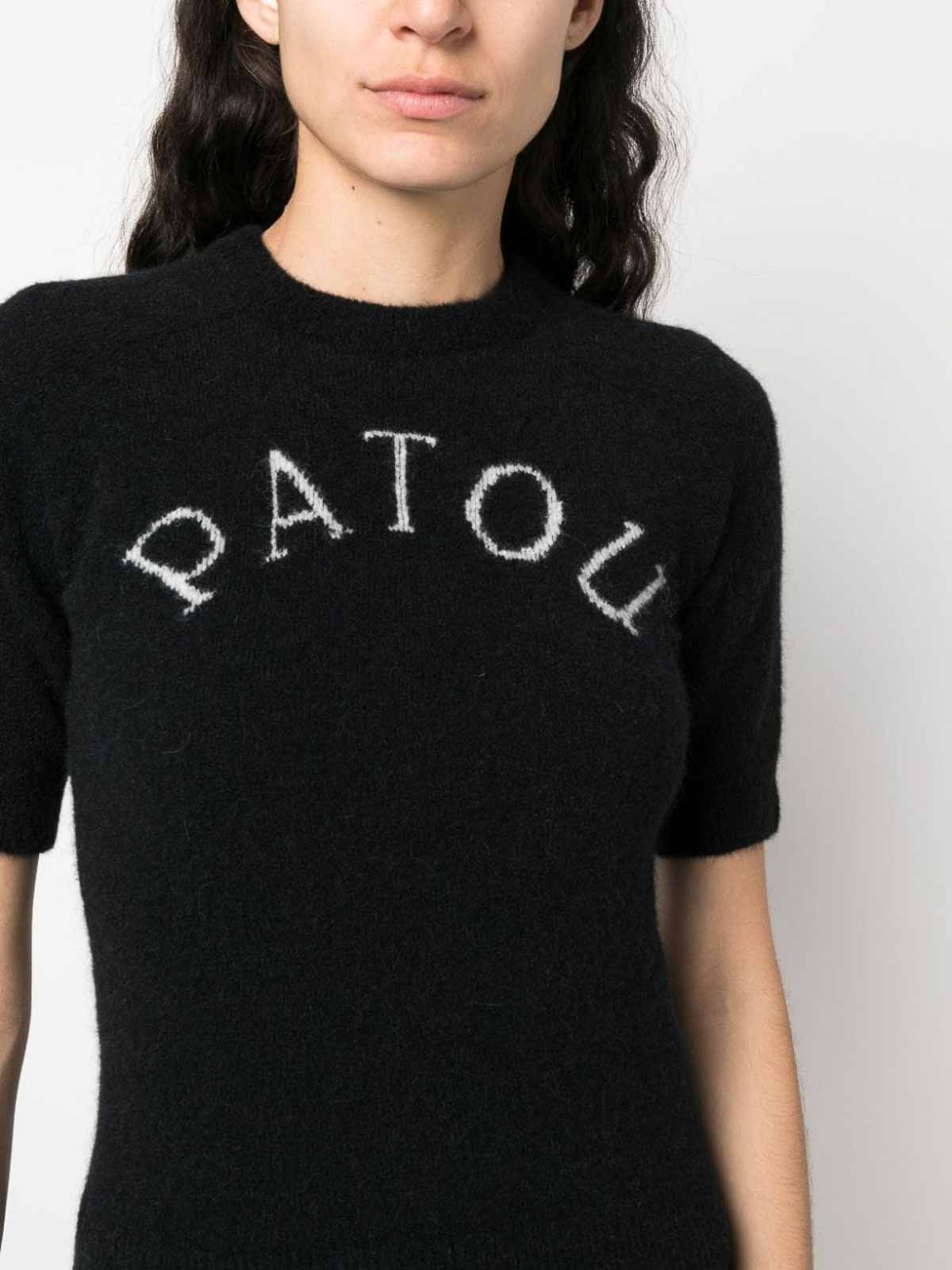 PATOU ブラック タンクトップ Mサイズ Patou | Patou Upcycling パトゥ オーガニックコットン タンクトップ