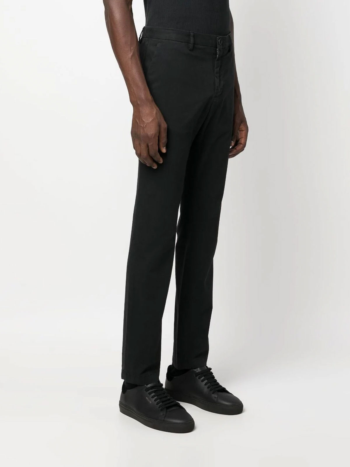 Shop Paul Smith Zebra-patch Chino Trousers In Black