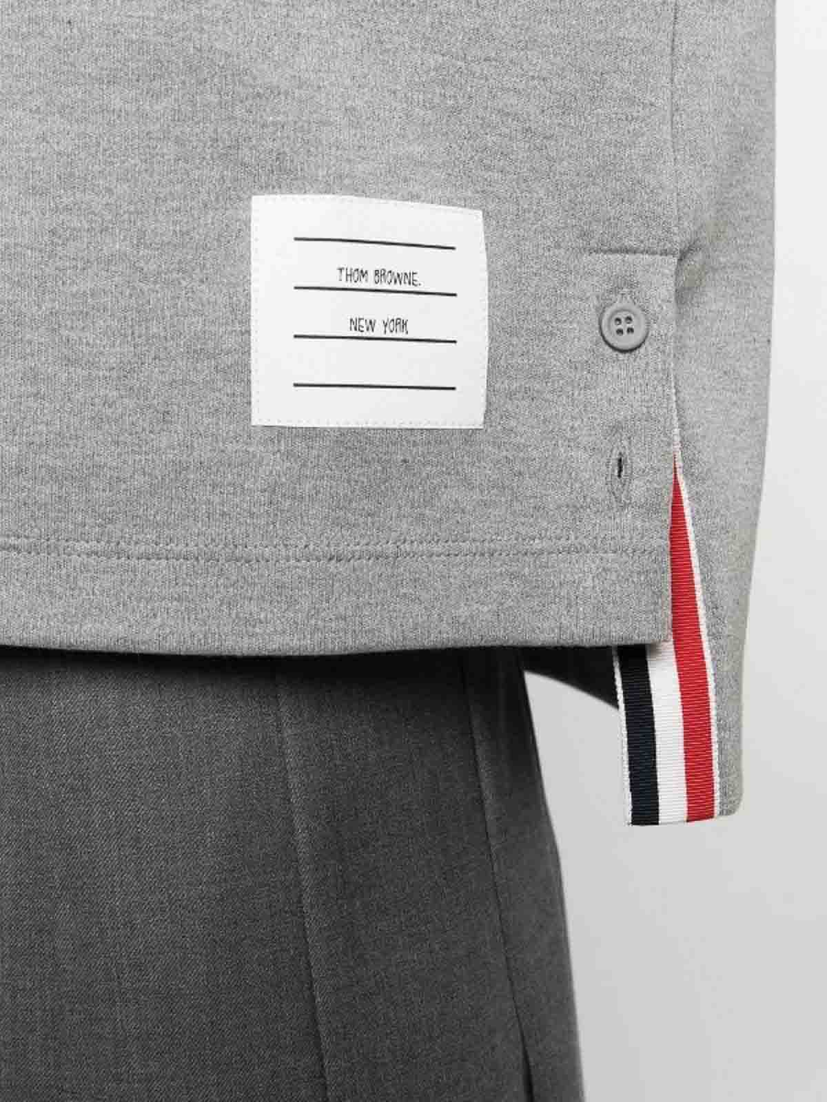 Thom Browne Gray Patch Polo