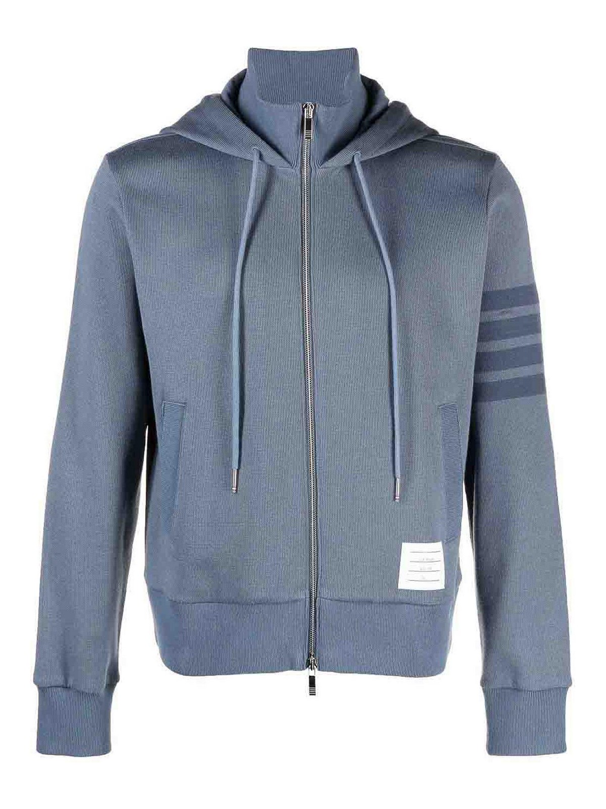 Thom Browne Hoodie with funnel neck - Dark Wash|MJT382A07545440