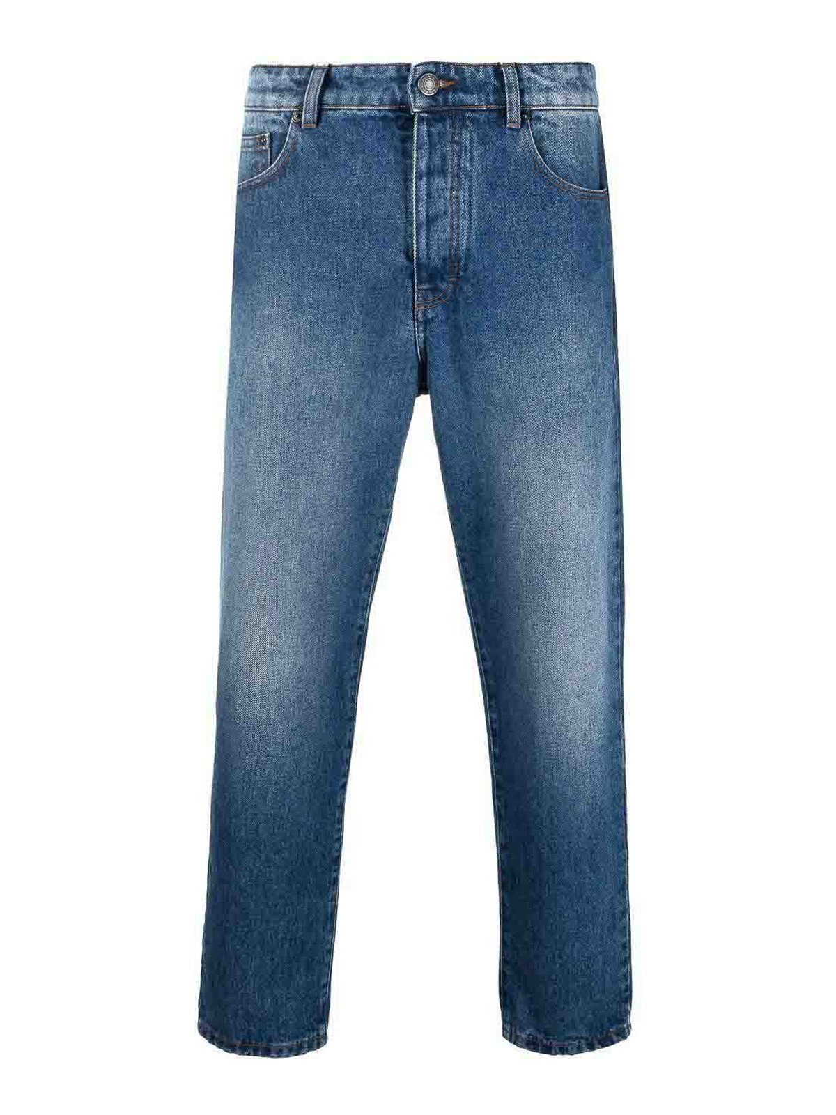 Ami Alexandre Mattiussi Paris Straight Fit Denim Jeans In Blue