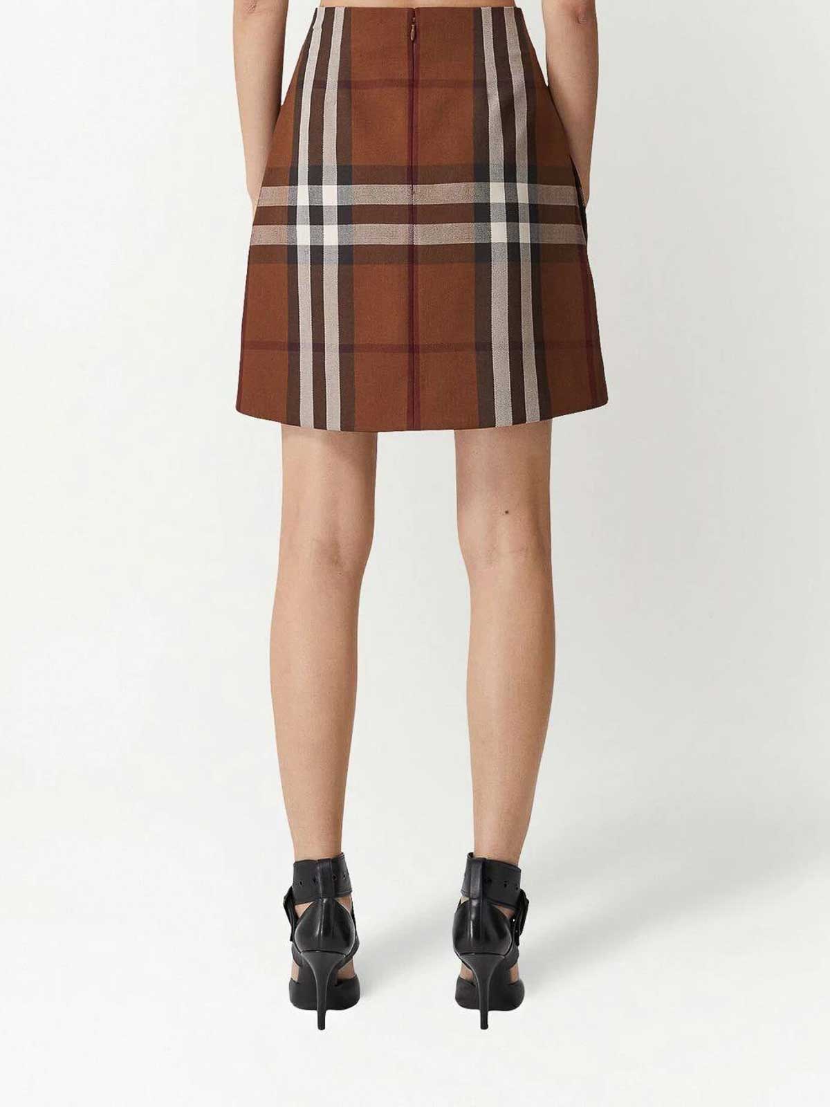 Burberry print clearance skirt