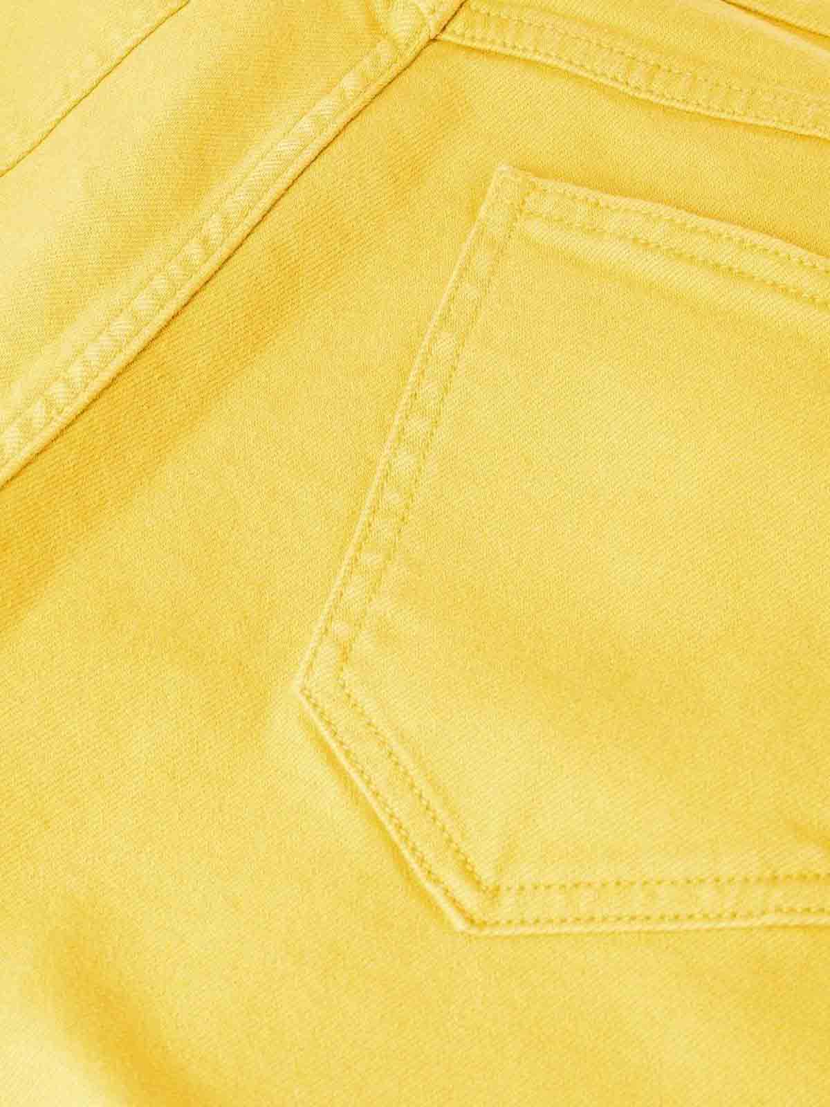 Shop P.a.r.o.s.h Ht-leg Trousers In Yellow