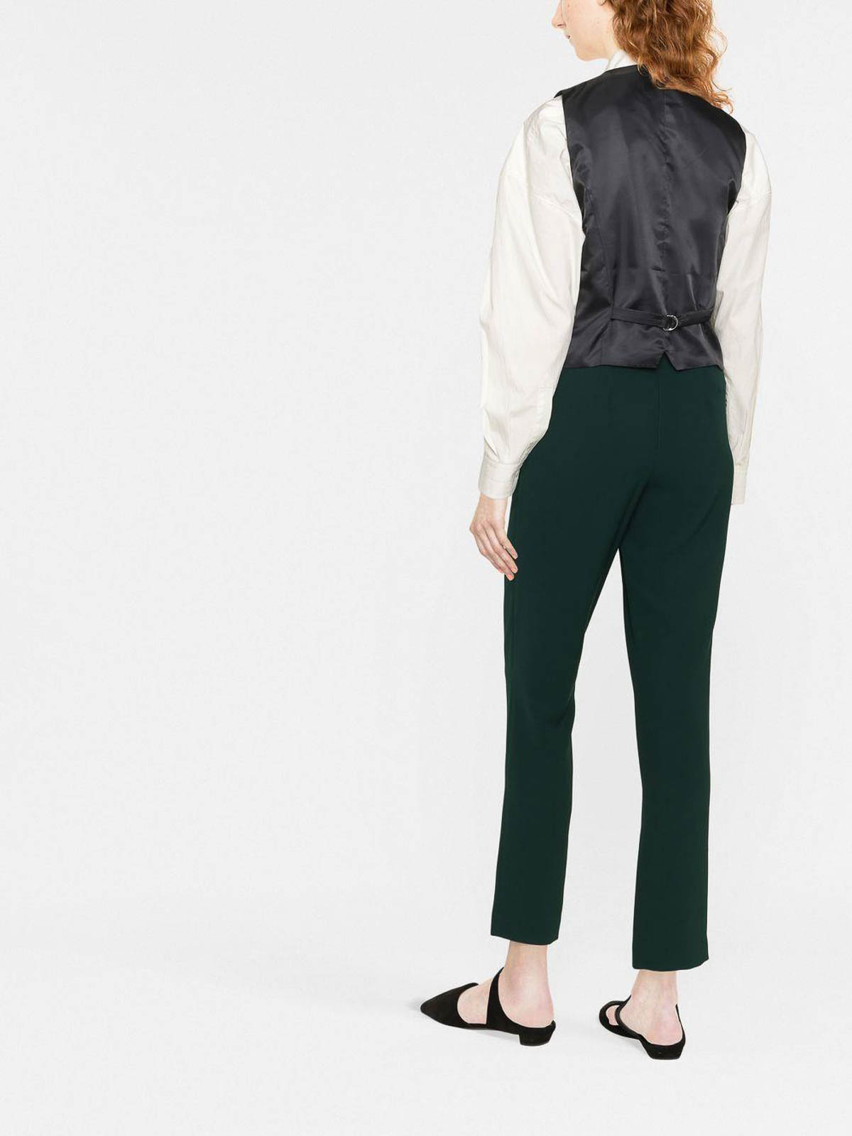 Shop P.a.r.o.s.h D Elasticated Trousers In Green